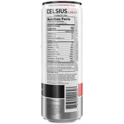 Celsius Live Fit Sparkling Energy Drink - No Sugar - Raspberry Peach