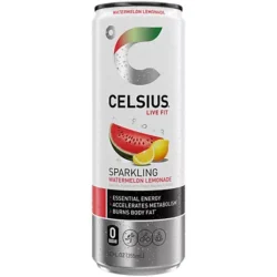 Celsius Live Fit Sparkling Energy Drink - No Sugar - Watermelon Lemonade