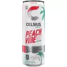 Celsius Sparkling Energy Drink - No Sugar or Preservatives - Peach Vibe