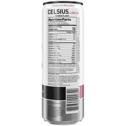 Celsius Sparkling Energy Drink - No Sugar or Preservatives - Wild Berry