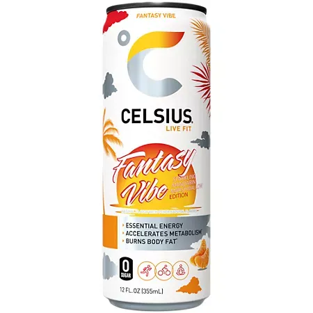 Celsius Sparkling Energy Drink with MetaPlus Formula - Fantasy Vibe Celsius Sparkling Energy Drink with MetaPlus Formula - Fantasy Vibe