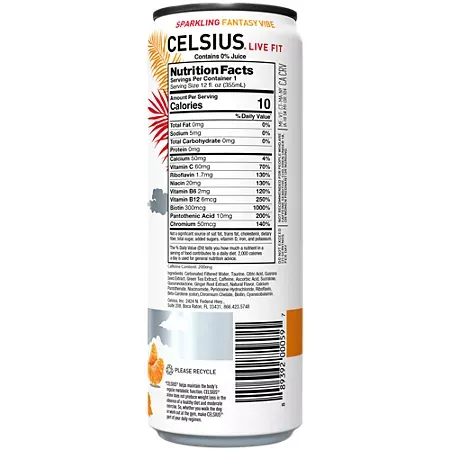 Celsius Sparkling Energy Drink with MetaPlus Formula - Fantasy Vibe 2 Celsius Sparkling Energy Drink with MetaPlus Formula - Fantasy Vibe