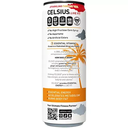 Celsius Sparkling Energy Drink with MetaPlus Formula - Fantasy Vibe 3 Celsius Sparkling Energy Drink with MetaPlus Formula - Fantasy Vibe