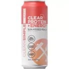 Clear Protein + Energy Drink - Grass-Fed Whey Protein - Sun-Kissed Peach