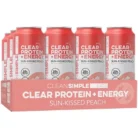 Clear Protein + Energy Drink - Grass-Fed Whey Protein - Sun-Kissed Peach