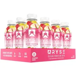 Clear Whey Protein Drink - 22g Whey Isolate - Strawberry Banana (16.9 Fl Oz. / 12 Drinks)