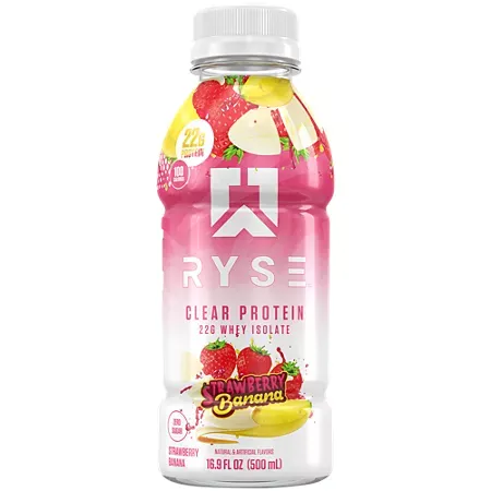 Clear Whey Protein Drink - 22g Whey Isolate - Strawberry Banana Clear Whey Protein Drink - 22g Whey Isolate - Strawberry Banana (16.9 Fl Oz. / 12 Drinks)