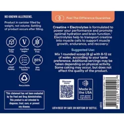 Creatine + Electrolytes Powder - Orange Mango (30 Servings)