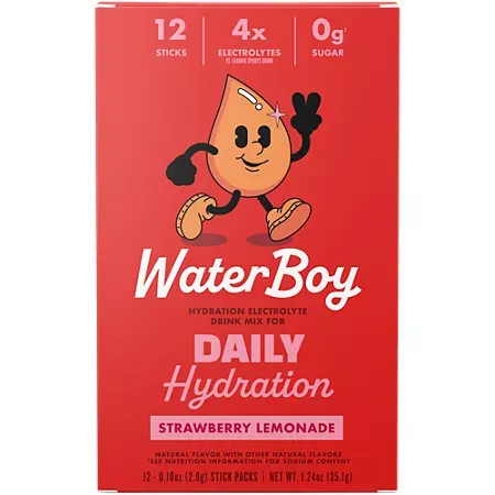 Daily Hydration Electrolyte Drink Mix - Strawberry Lemonade (12 Stick Packs) Daily Hydration Electrolyte Drink Mix - Strawberry Lemonade (12 Stick Packs)