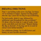 Detox Cleansing & Revitalizing Herbal Tea - Caffeine-Free (20 Tea Bags)