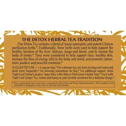 Detox Cleansing & Revitalizing Herbal Tea - Caffeine-Free (20 Tea Bags)