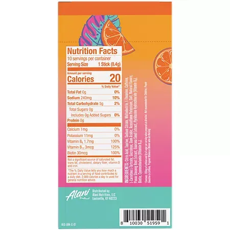 Energy Drink Mix - 200mg Caffeine - Orange Kiss 2 Energy Drink Mix - 200mg Caffeine - Orange Kiss 2