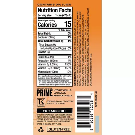 Energy Drink with 200 mg. of Caffeine and 300 mg. of Electrolytes - Dream Pop 2 Energy Drink with 200 mg. of Caffeine and 300 mg. of Electrolytes - Dream Pop