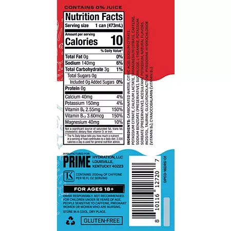 Energy Drink with 200 mg. of Caffeine and 300 mg. of Electrolytes - Dripsicle 2 Energy Drink with 200 mg. of Caffeine and 300 mg. of Electrolytes - Dripsicle