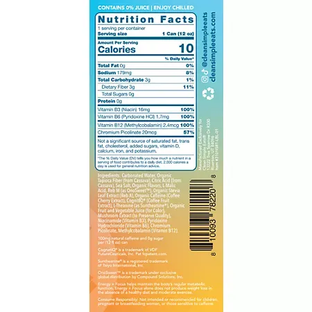 Energy + Focus Drink - Zero Sugar - Island Sunrise 2 Energy + Focus Drink - Zero Sugar - Island Sunrise