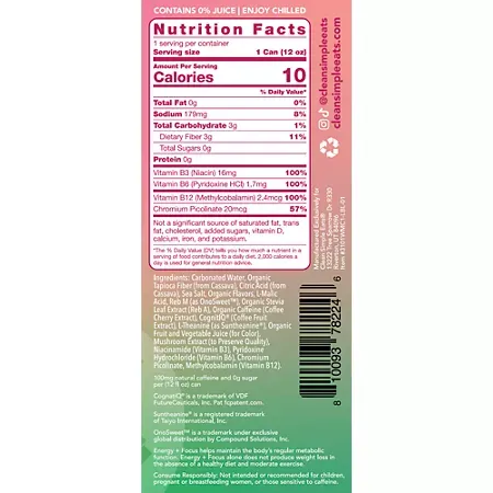 Energy + Focus Drink - Zero Sugar - Watermelon Candy 2 Energy + Focus Drink - Zero Sugar - Watermelon Candy