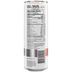 Fizz-Free Energy Drink - Sugar Free - Peach Mango & Green Tea