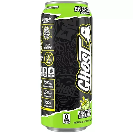 GHOST Energy Drink - Zero Sugar - EDC Electric Limeade 5 GHOST Energy Drink - Zero Sugar - EDC Electric Limeade