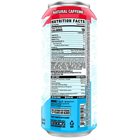 GHOST Energy Drink - Zero Sugar - 'Merica Pop 3 GHOST Energy Drink - Zero Sugar - 'Merica Pop