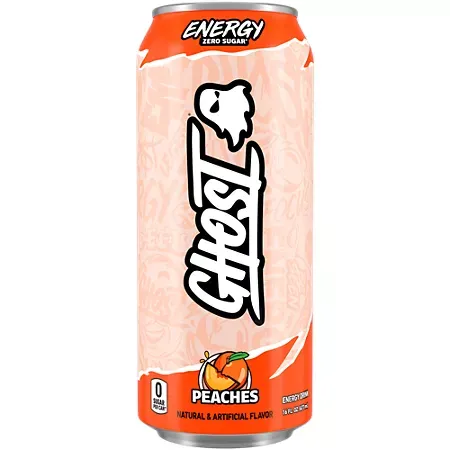 GHOST Energy Drink - Zero Sugar - Peaches GHOST Energy Drink - Zero Sugar - Peaches