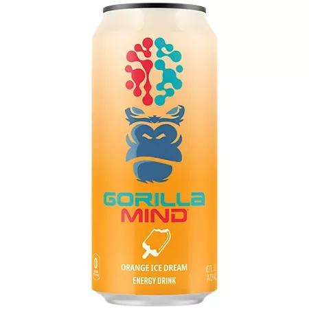 Gorilla Mind Energy Drink – Orange Ice Dream Gorilla Mind Energy Drink – Orange Ice Dream