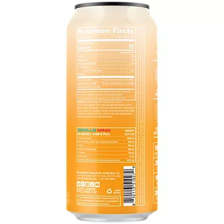 Gorilla Mind Energy Drink – Orange Ice Dream 2 Gorilla Mind Energy Drink – Orange Ice Dream