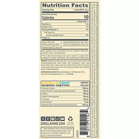 Gorilla Mind Energy Drink – White Gummy Bear 2 Gorilla Mind Energy Drink – White Gummy Bear