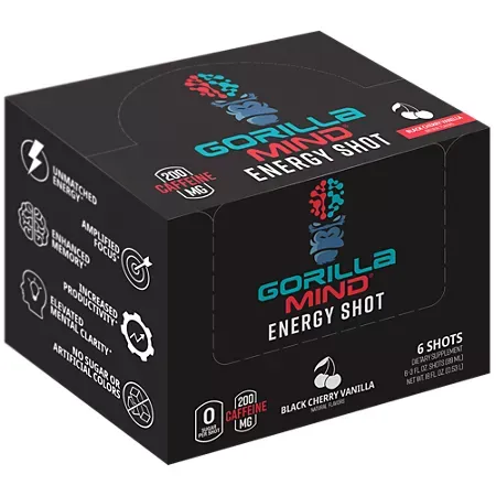 Gorilla Mind Energy Shot – Black Cherry Vanilla 3 Gorilla Mind Energy Shot – Black Cherry Vanilla