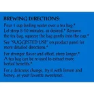 Herbal Laxative Tea - Caffeine-Free (20 Tea Bags)