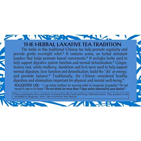 Herbal Laxative Tea - Caffeine-Free (20 Tea Bags) 5 Herbal Laxative Tea - Caffeine-Free (20 Tea Bags)