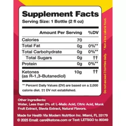 High Performance Energy Shot - No Caffeine - Raspberry Lemonade