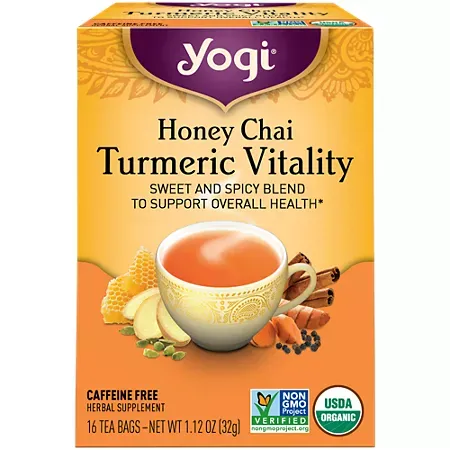 Honey Chai Turmeric Vitality - Organic Sweet & Spicy Blend Honey Chai Turmeric Vitality - Organic Sweet & Spicy Blend (16 Tea Bags)