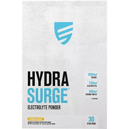 Hydra Surge Electrolyte Powder - Lemonade (30 Stick Packs) Hydra Surge Electrolyte Powder - Lemonade (30 Stick Packs)