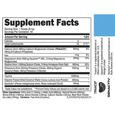 Hydrate – Electrolyte Formula – Dragon Fruit Citrus 1 Hydrate – Electrolyte Formula – Dragon Fruit Citrus (0.74 lbs./40 Servings)