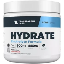 Hydrate – Electrolyte Formula – Tropical Punch (0.69 lbs./40 Servings)