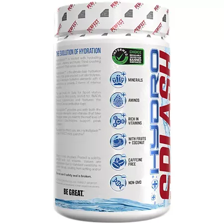 Hydro Splash Hydration Drink Mix Powder with Electrolytes + Osmolytes - Blue Raspberry 2 Hydro Splash Hydration Drink Mix Powder with Electrolytes + Osmolytes - Blue Raspberry (11.7 Oz. / 45 Servings)