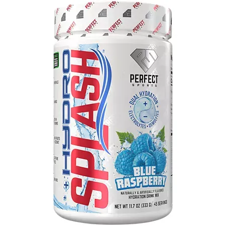 Hydro Splash Hydration Drink Mix Powder with Electrolytes + Osmolytes - Blue Raspberry Hydro Splash Hydration Drink Mix Powder with Electrolytes + Osmolytes - Blue Raspberry (11.7 Oz. / 45 Servings)