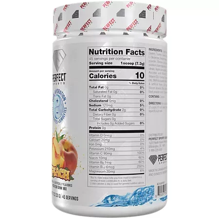 Hydro Splash Hydration Drink Mix Powder with Electrolytes + Osmolytes - Peach 1 Hydro Splash Hydration Drink Mix Powder with Electrolytes + Osmolytes - Peach (11.7 Oz. / 45 Servings)