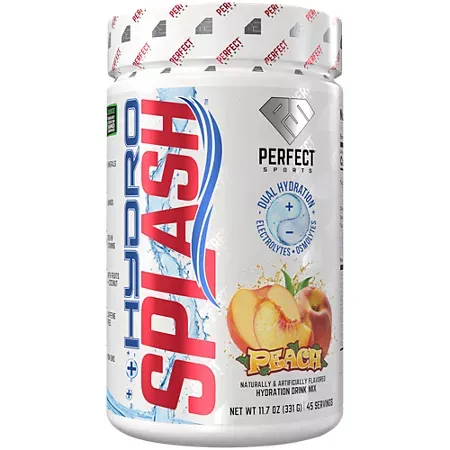Hydro Splash Hydration Drink Mix Powder with Electrolytes + Osmolytes - Peach Hydro Splash Hydration Drink Mix Powder with Electrolytes + Osmolytes - Peach (11.7 Oz. / 45 Servings)