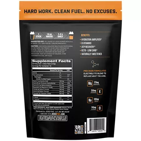 Jocko Hydrate Drink Mix – Island Orange (16 Packets) 1 Jocko Hydrate Drink Mix – Island Orange (16 Packets)