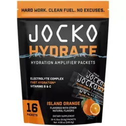 Jocko Hydrate Drink Mix – Island Orange (16 Packets)