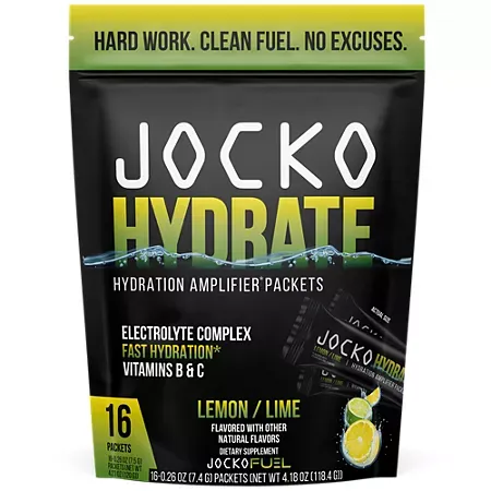 Jocko Hydrate Drink Mix – Lemon Lime (16 Packets) Jocko Hydrate Drink Mix – Lemon Lime (16 Packets)