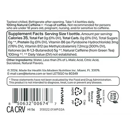 Ketone-IQ - High Performance Energy - 100 MG Natural Caffeine - Peach 2 Ketone-IQ - High Performance Energy - 100 MG Natural Caffeine - Peach