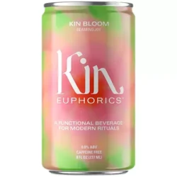 Kin Euphorics Non-Alcoholic Functional Beverage Drink - Kin Bloom (4 Drinks, 8 Fl. Oz. Each)