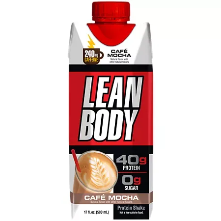 Lean Body Protein Shake - 40g Protein - Cafe Mocha Lean Body Protein Shake - 40g Protein - Cafe Mocha (17 Fl Oz. / 12 Drinks)