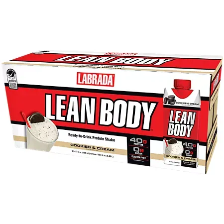 Lean Body Protein Shake - 40g Protein - Cookies & Cream 2 Lean Body Protein Shake - 40g Protein - Cookies & Cream (17 Fl Oz. / 12 Drinks)