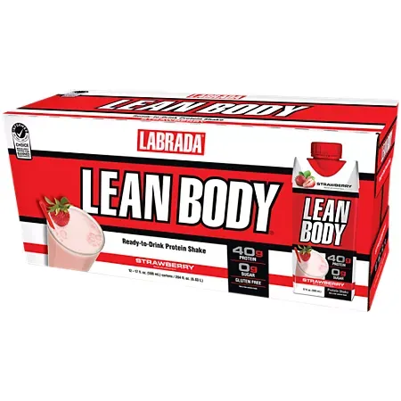 Lean Body Protein Shake - 40g Protein - Strawberry 2 Lean Body Protein Shake - 40g Protein - Strawberry (17 Fl Oz. / 12 Drinks)