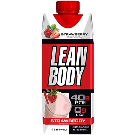 Lean Body Protein Shake - 40g Protein - Strawberry Lean Body Protein Shake - 40g Protein - Strawberry (17 Fl Oz. / 12 Drinks)