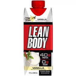 Lean Body Protein Shake - 40g Protein - Vanilla (17 Fl Oz. / 12 Drinks)