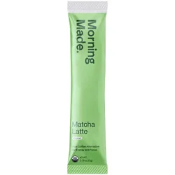 Matcha Latte Packets - Coffee Alternative for Energy & Focus (10 Single Serving Packets)